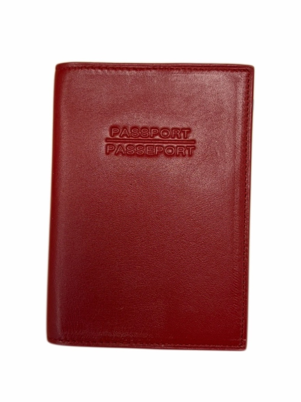 NWOT Red Leather Passport Holder